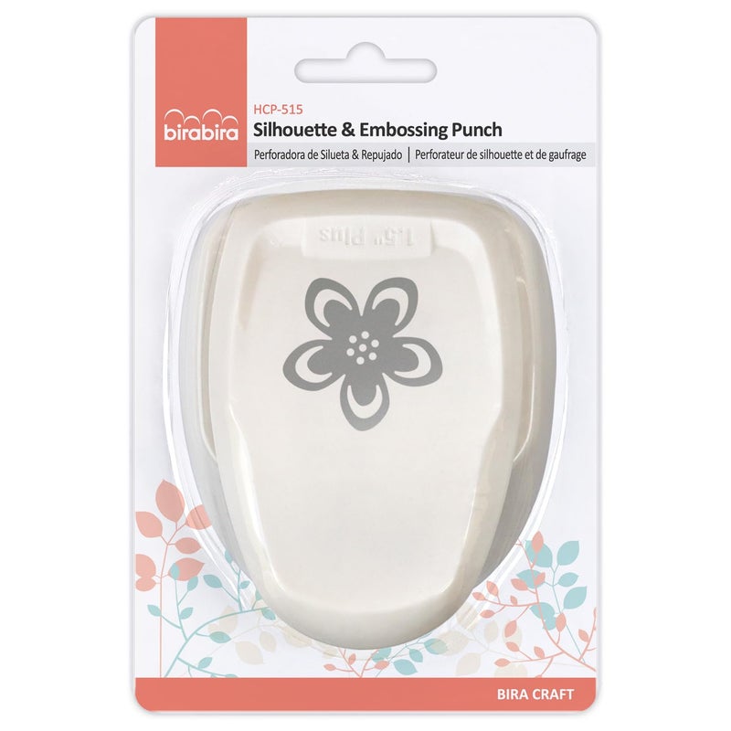 BiraBira 1 5/8 inch Flower Silhouette Craft Lever Punch for Scrapbooking Cards Paper Arts (Flower) - Image 3